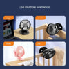 360° Portable Silent Desk Clip Fan USB Rechargeable Mini Fan Office Mute Summer Home Dormitory Electric Fan